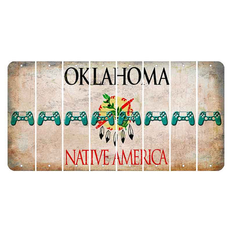 Oklahoma Osage Nation Cut License Plate Strips (Set of 8) PS Controller