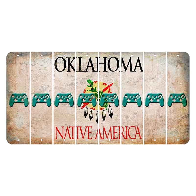 Oklahoma Osage Nation Cut License Plate Strips (Set of 8) X Controller