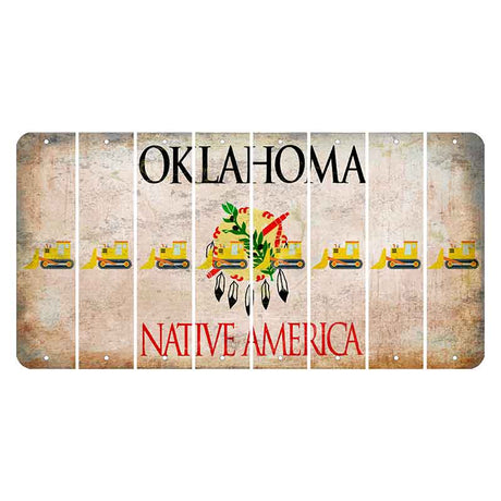 Oklahoma Osage Nation Cut License Plate Strips (Set of 8) Dozer