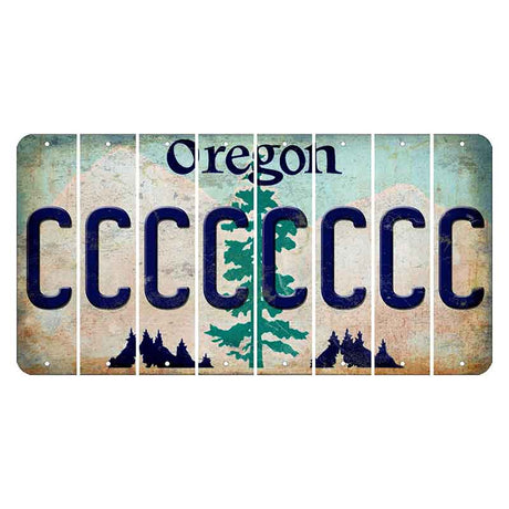 Oregon Douglas Fir Cut License Plate Strips (Set of 8) C