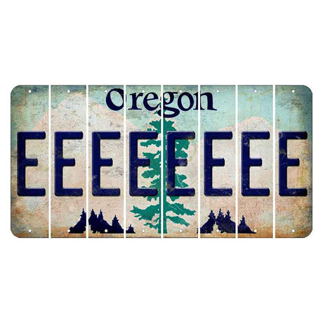 Oregon Douglas Fir Cut License Plate Strips (Set of 8) E