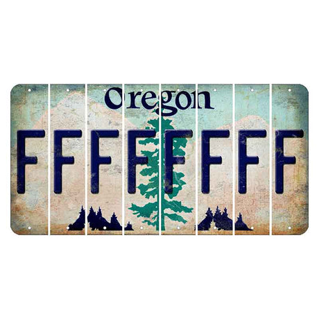 Oregon Douglas Fir Cut License Plate Strips (Set of 8) F