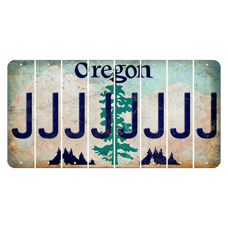 Oregon Douglas Fir Cut License Plate Strips (Set of 8) J