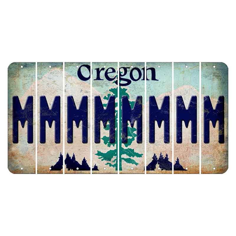 Oregon Douglas Fir Cut License Plate Strips (Set of 8) M