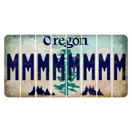 Oregon Douglas Fir Cut License Plate Strips (Set of 8) M