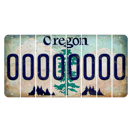 Oregon Douglas Fir Cut License Plate Strips (Set of 8) O