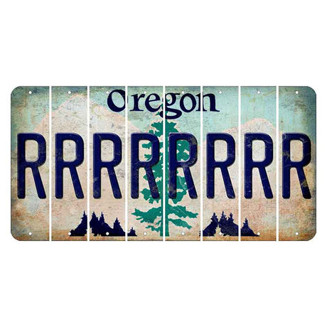 Oregon Douglas Fir Cut License Plate Strips (Set of 8) R