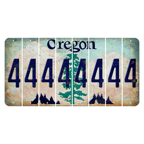 Oregon Douglas Fir Cut License Plate Strips (Set of 8) 4