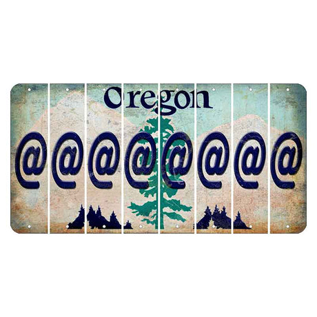 Oregon Douglas Fir Cut License Plate Strips (Set of 8) At Sign