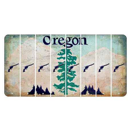 Oregon Douglas Fir Cut License Plate Strips (Set of 8) Revolver