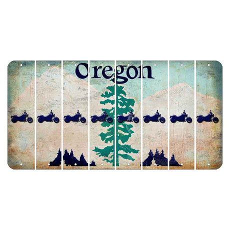 Oregon Douglas Fir Cut License Plate Strips (Set of 8) Motorcycle