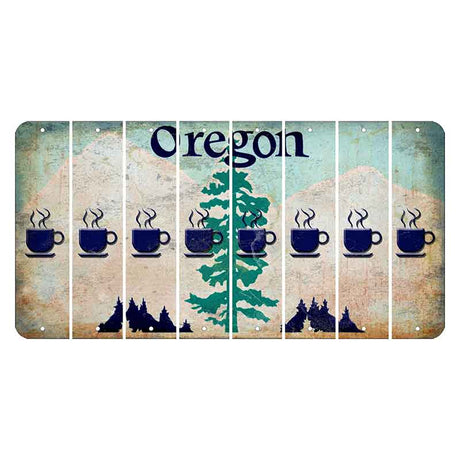 Oregon Douglas Fir Cut License Plate Strips (Set of 8) Coffee Mug