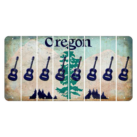 Oregon Douglas Fir Cut License Plate Strips (Set of 8) Guitar