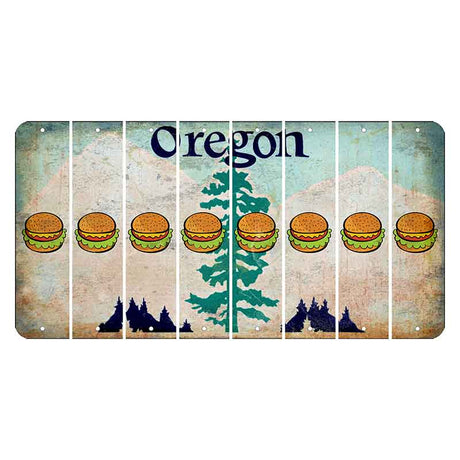 Oregon Douglas Fir Cut License Plate Strips (Set of 8) Hamburger