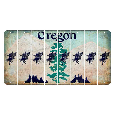 Oregon Douglas Fir Cut License Plate Strips (Set of 8) Fairy