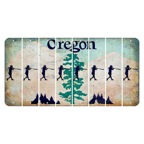 Oregon Douglas Fir Cut License Plate Strips (Set of 8) Softball Batter