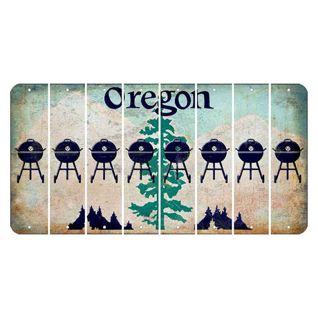 Oregon Douglas Fir Cut License Plate Strips (Set of 8) Grill