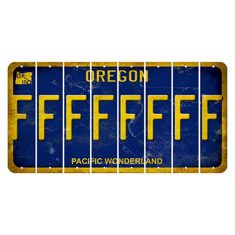 Oregon Pacific Wonderland Cut License Plate Strips (Set of 8) F