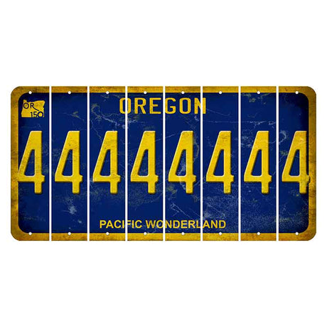 Oregon Pacific Wonderland Cut License Plate Strips (Set of 8) 4