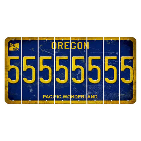 Oregon Pacific Wonderland Cut License Plate Strips (Set of 8) 5