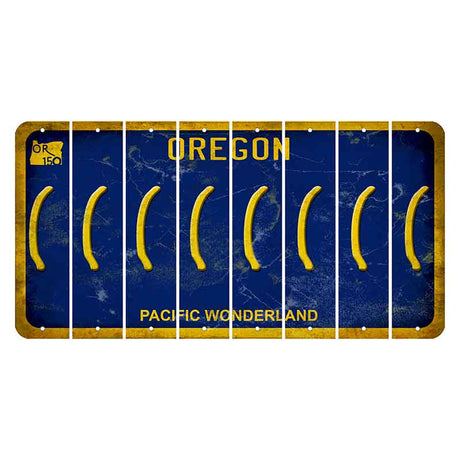 Oregon Pacific Wonderland Cut License Plate Strips (Set of 8) Parenthesis - Left