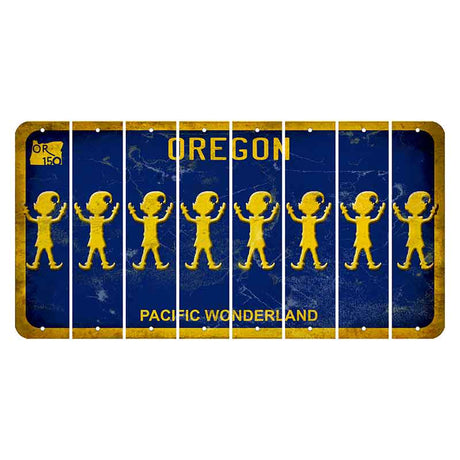 Oregon Pacific Wonderland Cut License Plate Strips (Set of 8) Elf