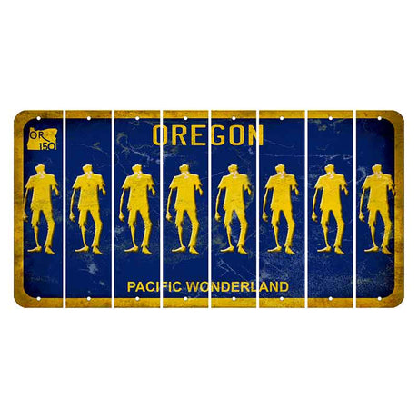 Oregon Pacific Wonderland Cut License Plate Strips (Set of 8) Zombie