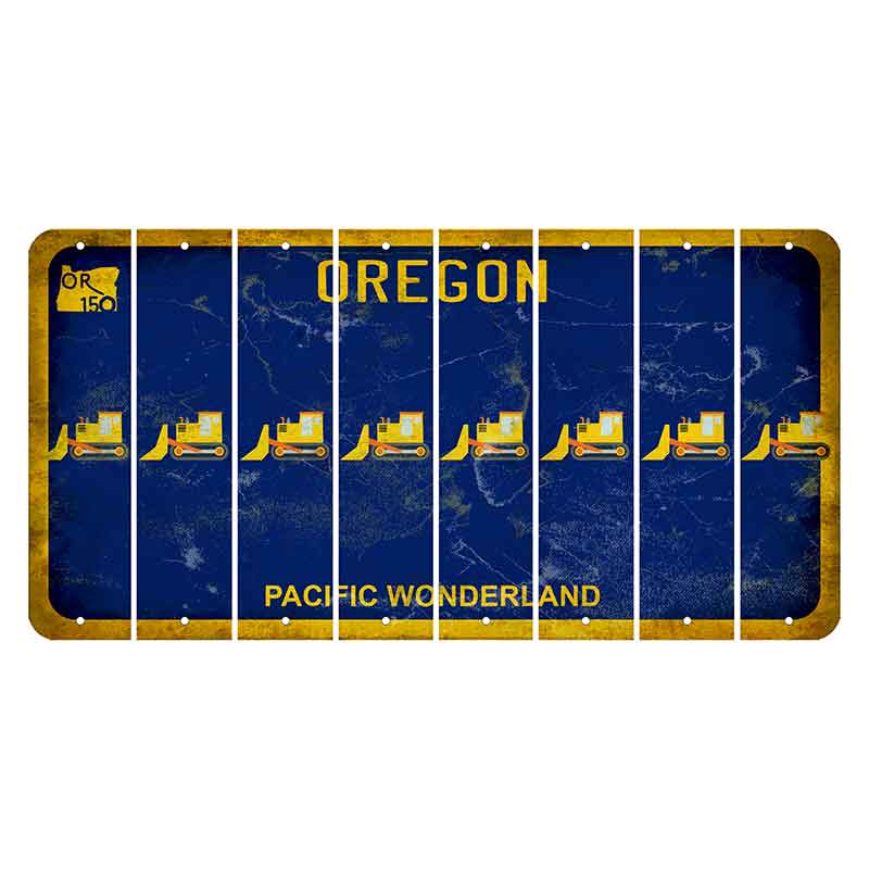 Oregon Pacific Wonderland Cut License Plate Strips (Set of 8) Dozer