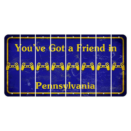 Pennsylvania Youve Got a Friend Cut License Plate Strips (Set of 8) PS Controller