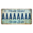 Rhode Island Ocean Cut License Plate Strips (Set of 8) A