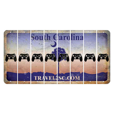 South Carolina Travel2SC Cut License Plate Strips (Set of 8) X Controller