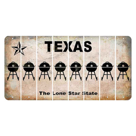 Texas Classic Cut License Plate Strips (Set of 8) Grill