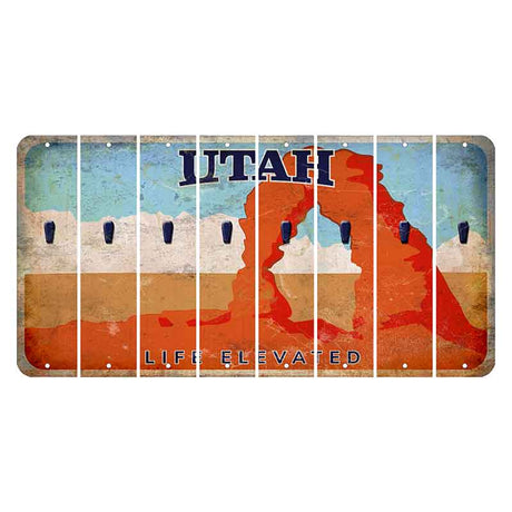 Utah Arch Cut License Plate Strips (Set of 8) Apostrophe