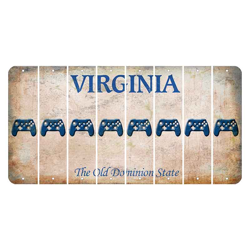 Virginia Cut License Plate Strips (Set of 8) X Controller