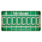 Vermont Green Mountain State Cut License Plate Strips (Set of 8) C