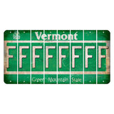 Vermont Green Mountain State Cut License Plate Strips (Set of 8) F