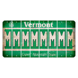 Vermont Green Mountain State Cut License Plate Strips (Set of 8) M