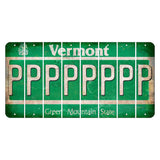 Vermont Green Mountain State Cut License Plate Strips (Set of 8) P