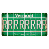 Vermont Green Mountain State Cut License Plate Strips (Set of 8) R