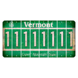 Vermont Green Mountain State Cut License Plate Strips (Set of 8) 1