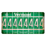 Vermont Green Mountain State Cut License Plate Strips (Set of 8) 4