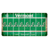 Vermont Green Mountain State Cut License Plate Strips (Set of 8) Santa Claus