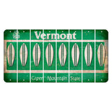 Vermont Green Mountain State Cut License Plate Strips (Set of 8) Surfboard