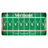 Vermont Green Mountain State Cut License Plate Strips (Set of 8) Elk