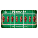 Vermont Green Mountain State Cut License Plate Strips (Set of 8) Fire Hydrant