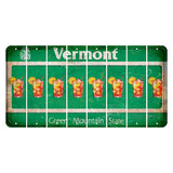 Vermont Green Mountain State Cut License Plate Strips (Set of 8) Cocktail