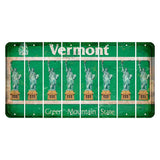 Vermont Green Mountain State Cut License Plate Strips (Set of 8) Statue of Liberty