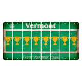 Vermont Green Mountain State Cut License Plate Strips (Set of 8) Trophy