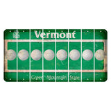 Vermont Green Mountain State Cut License Plate Strips (Set of 8) Golfball