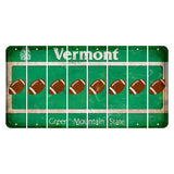 Vermont Green Mountain State Cut License Plate Strips (Set of 8) Football